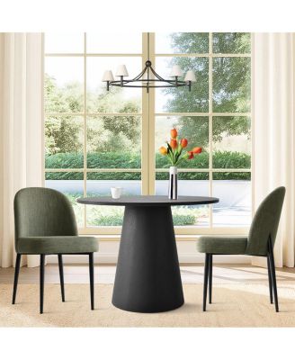  35 Inch MDF Modern 2-Chair  Round Dining Set