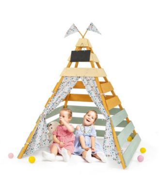 Kids Triangle Play Tent Foldable Playhouse Creative Hideaway Fort for Boys and Girls