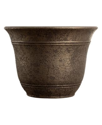 HC Companies 13-Inch Wide Sierra Planter Round Plastic Planter