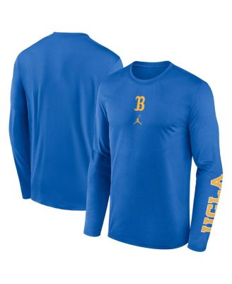 Jordan - Men's Blue UCLA Bruins Primetime Two-Hit Legend Dri-FIT Long Sleeve T-Shirt