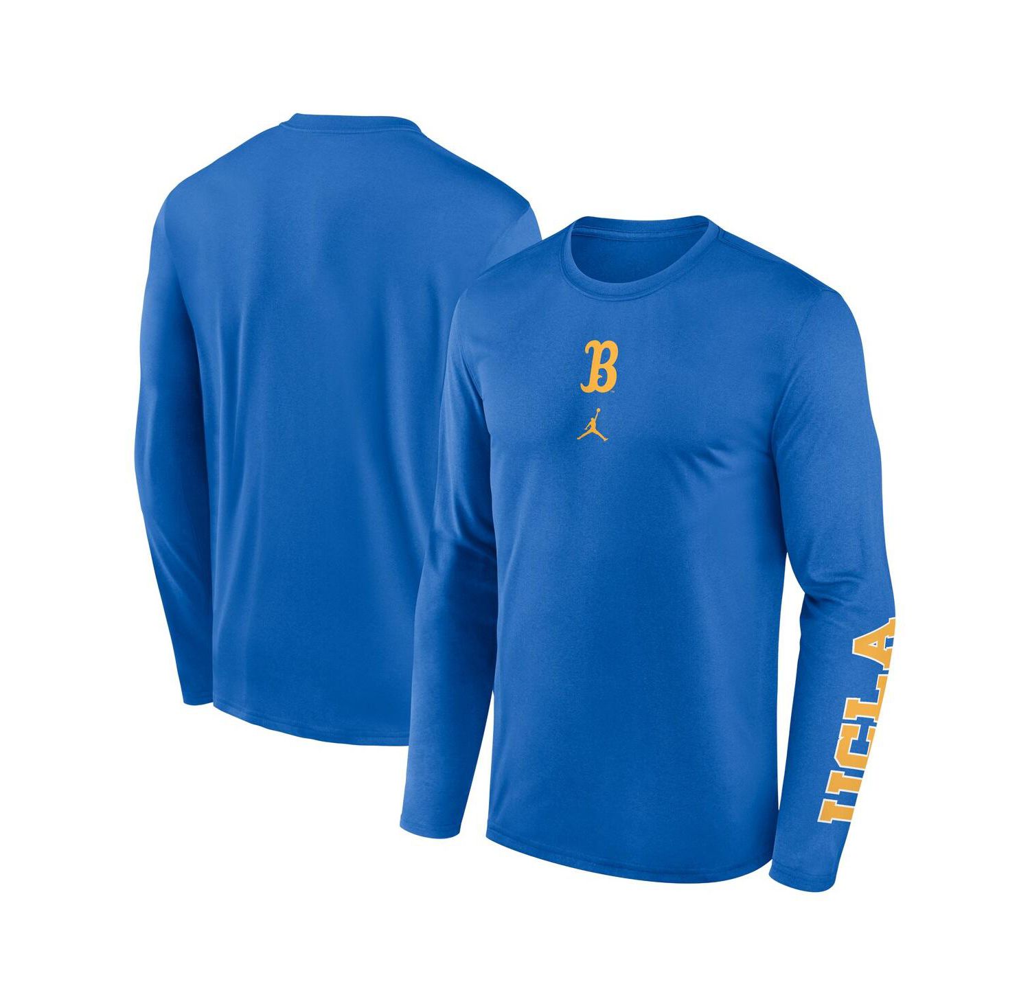Men's Blue UCLA Bruins Primetime Two-Hit Legend Dri-FIT Long Sleeve T-Shirt