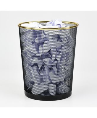 10 Liter Mesh Waste Basket Can for Garbage, Round Open Top Trash Can for Office, Bathroom Bedroom, Kitchen,