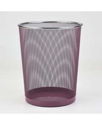 10 Liter Mesh Waste Basket Can for Garbage, Round Open Top Trash Can for Office, Bathroom, Bedroom, Kitchen