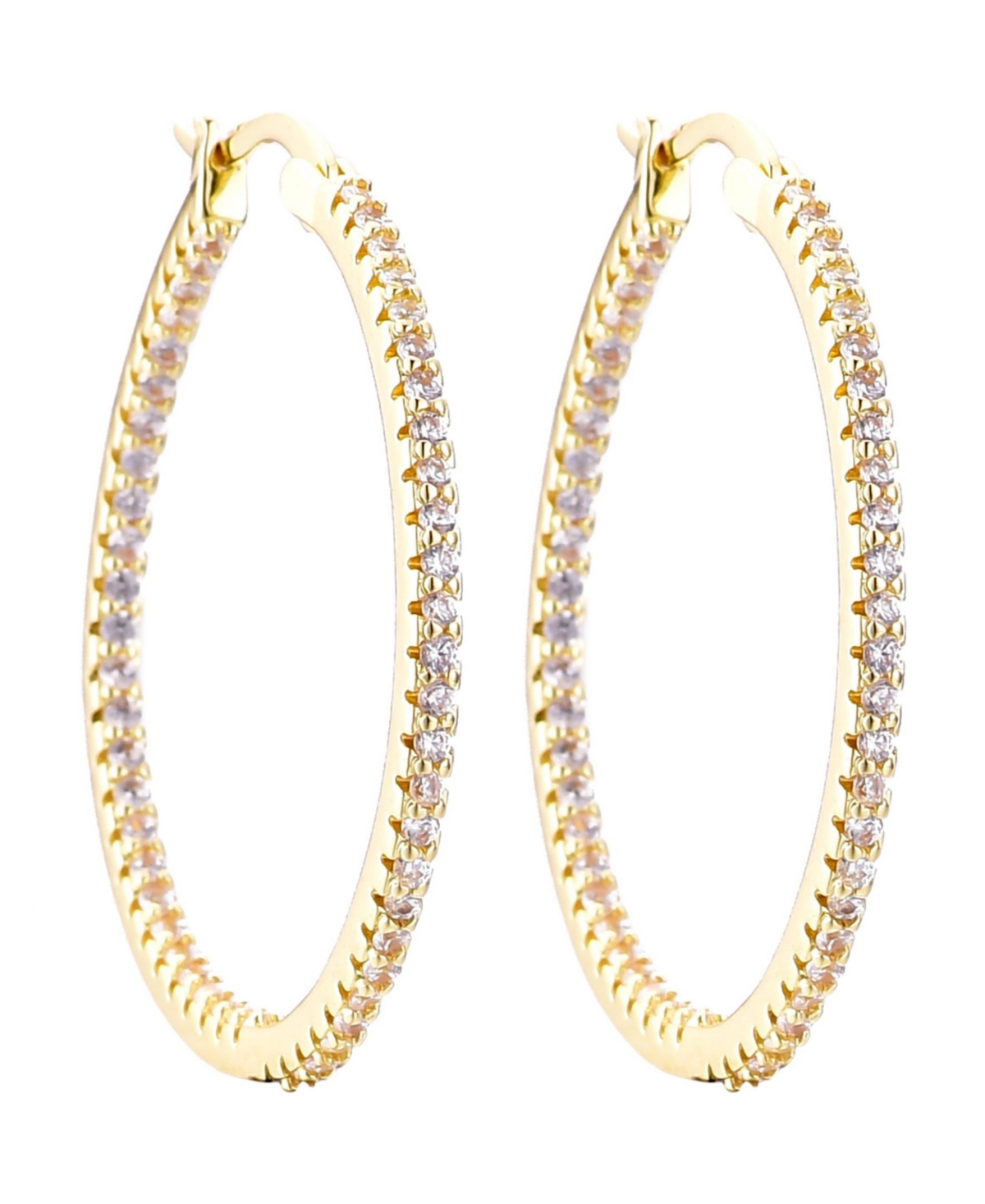 Adornia Gold Cz Infinity Hoop Earrings In Gold