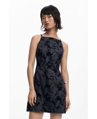 Women's Flocked short dress