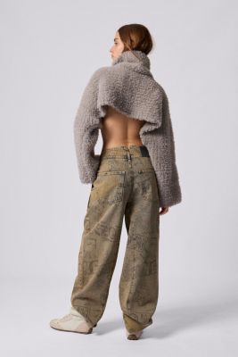 Women's Lettering denim pants