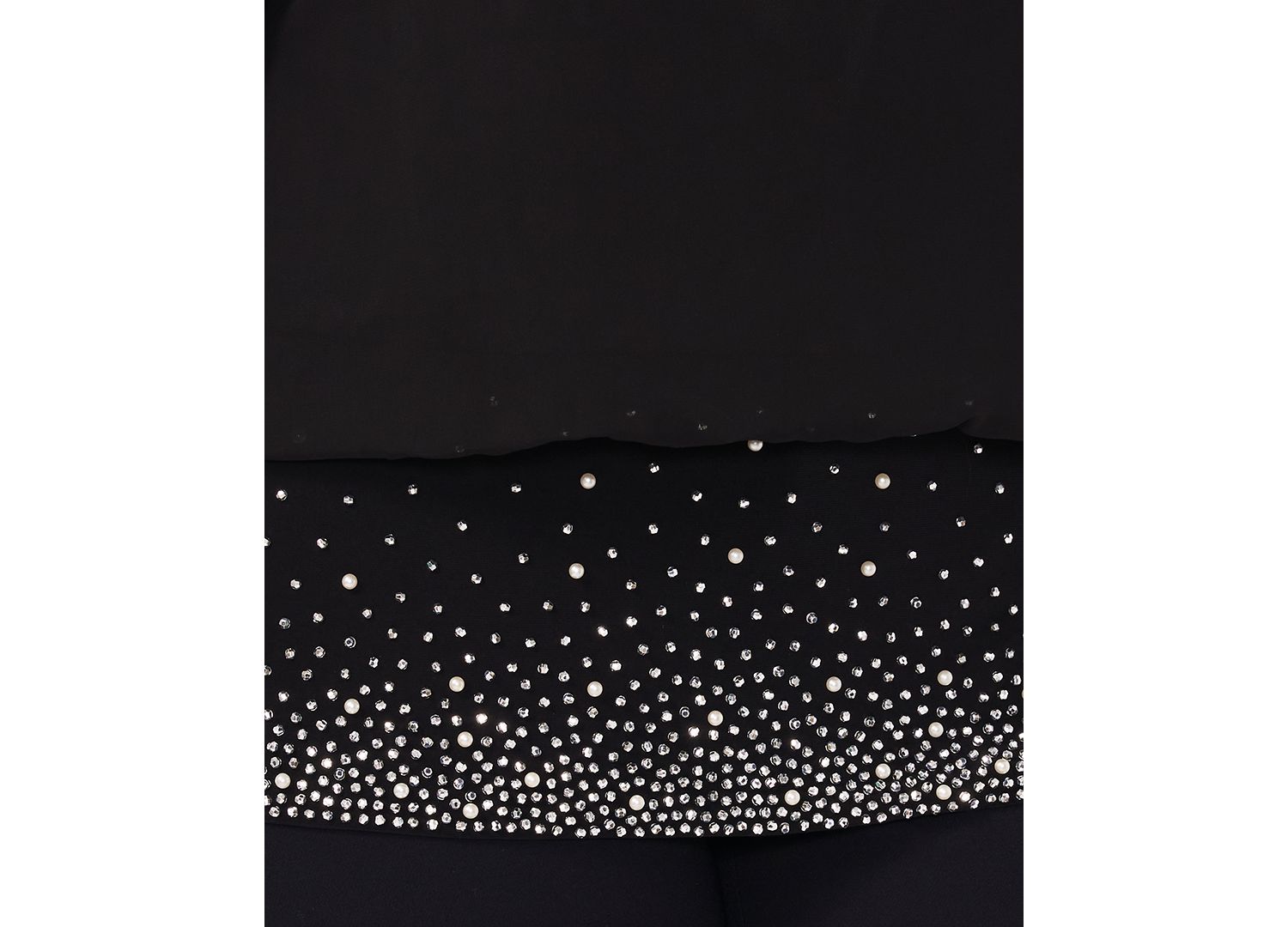 Plus Size Embellished Chiffon Blouse