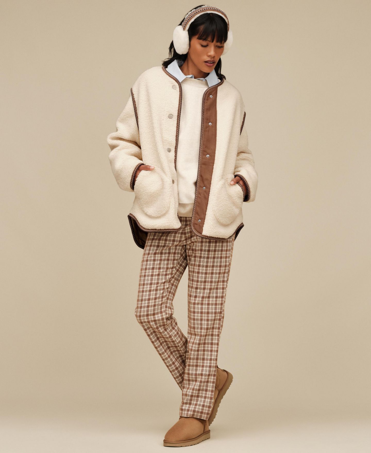 Женская куртка UGG Emerson, цвет: Кремовый — фото 6