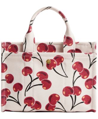 Cargo Mini Cherry Print Canvas Tote Bag 20