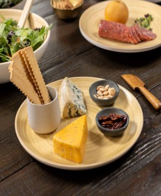 Lexa Collection 12 in Bamboo Serving Tray Set