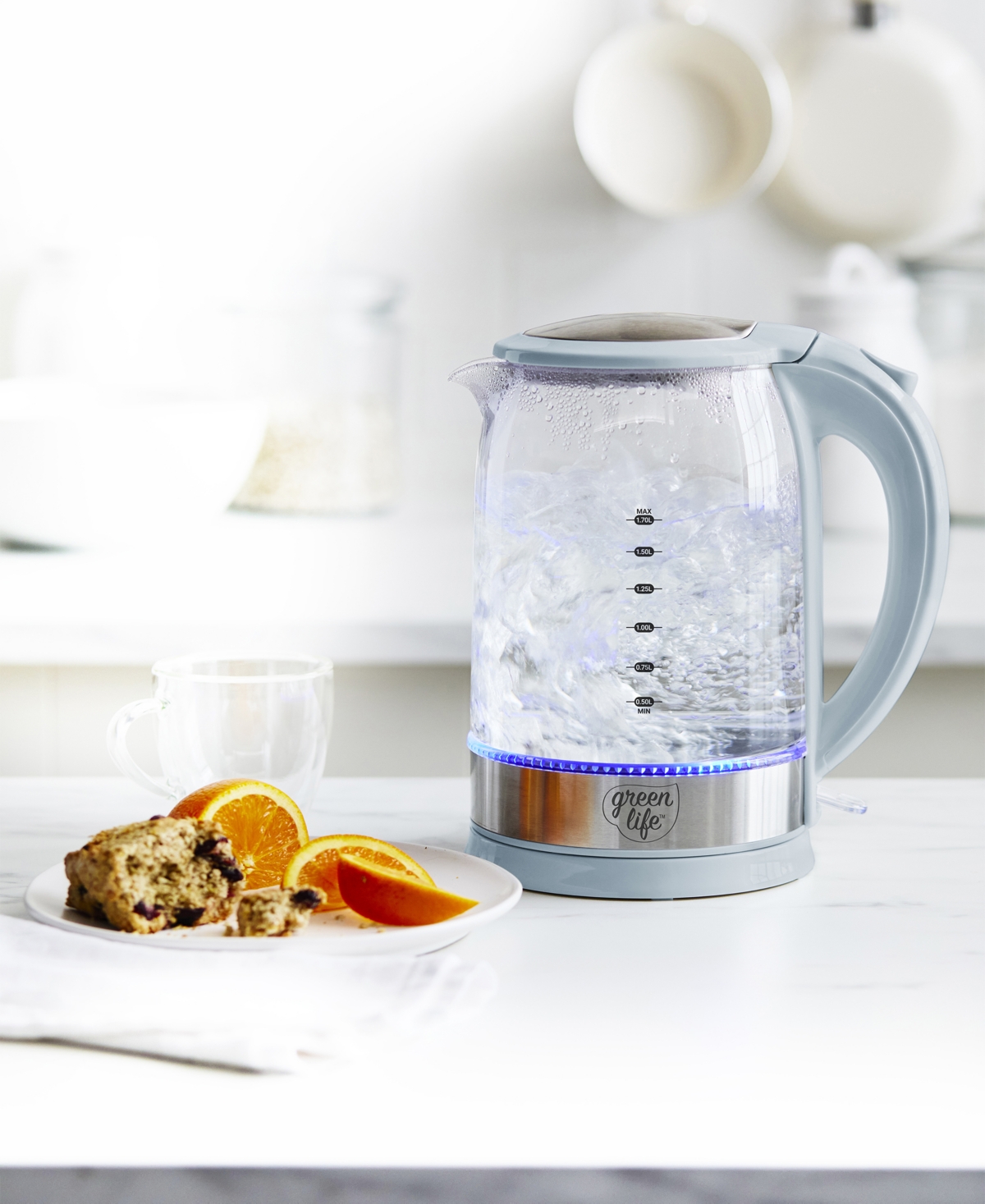 Greenlife 1.7 Liter Qwik Ez Kettle In Blue