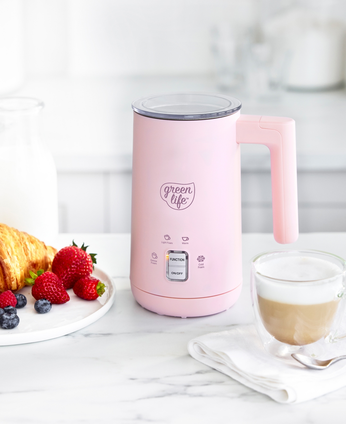 Greenlife 10 Oz. Instant Milk Frother In Pink