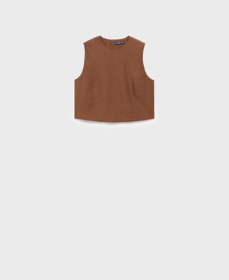 Women's Buttoned Crop Top