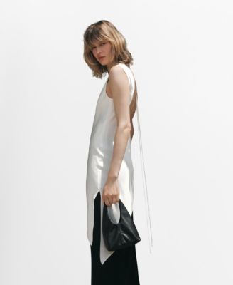Women's Asymmetrical Satin Top