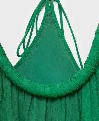 Women's Pleated Back Neckline Top