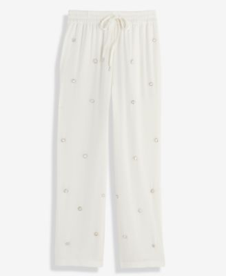 Women's Embellished Drawstring Pants, Macy's Exclusive