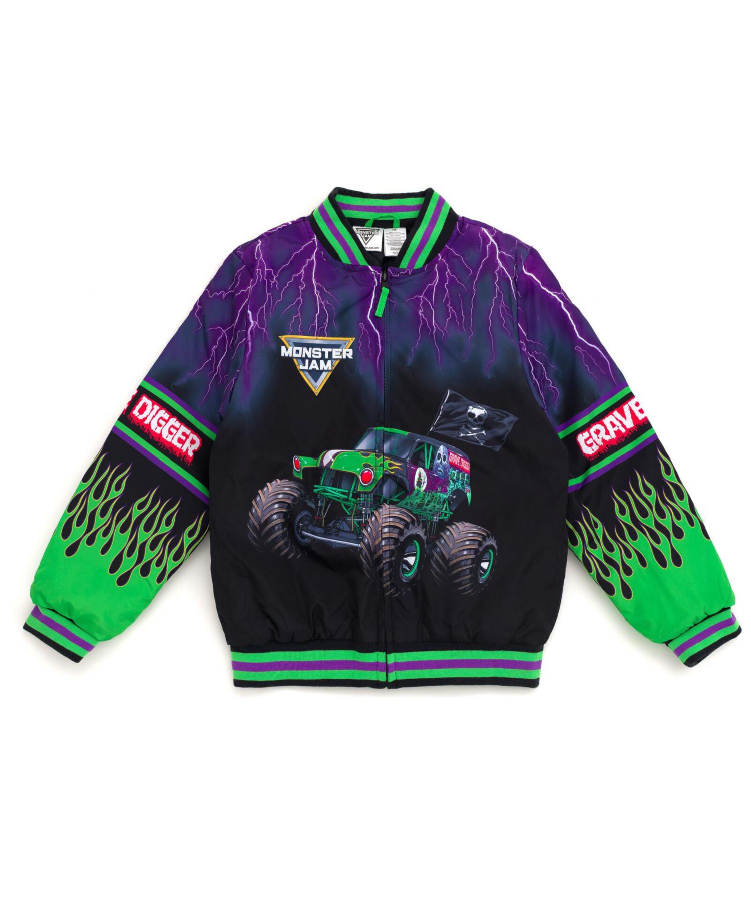 Boys Zip Up Varsity Bomber Jacket