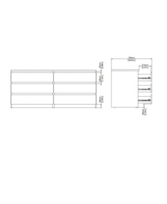 Scottsdale 6 Drawer Double Dresser