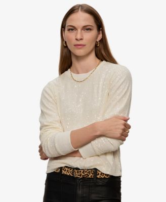 Women's Sparkle Together Sequin Top