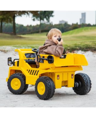 Kids Ride on Dump Truck with 2.4G Remote Control Working Megaphone Sand Shovel