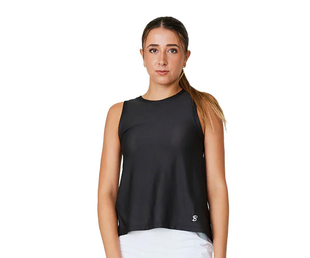 Sofibella Women's Staples Mesh Tennis Tank - Black