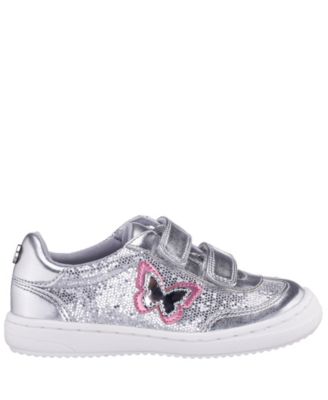 Nina - Girls 5-10 Desty Glitter Round Toe Sneakers