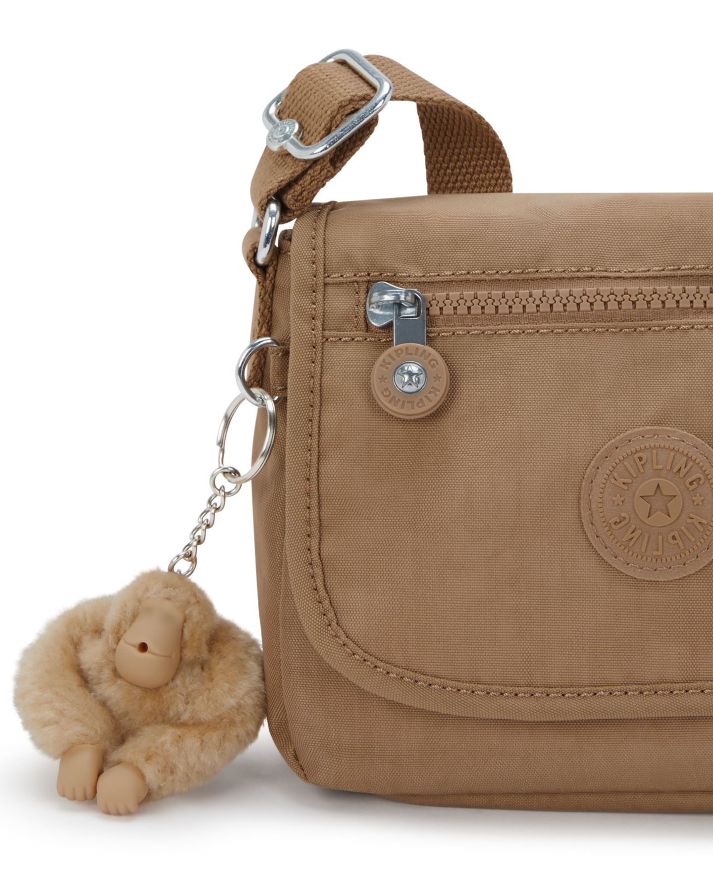 Женская сумка Kipling Sabian Mini Crossbody, цвет: Рыжевато-коричневый бежевый — фото 7