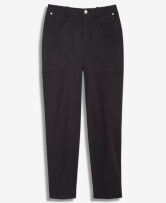 Women's Straight Leg Patch-Pocket Pants, Macy's Exclusive