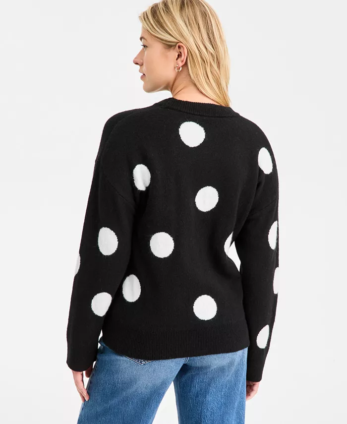 Women's Exploded Dot Pullover Sweater - thumbnail 2