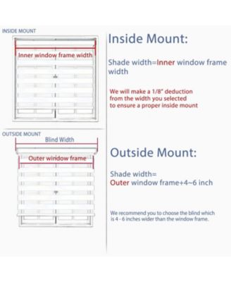 FauxLinen Zebra Shade, Cordless Free-Stop Zebra Blind with Dual Layer