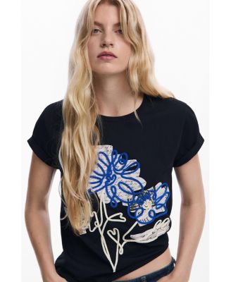 Women's Floral lace T-shirt