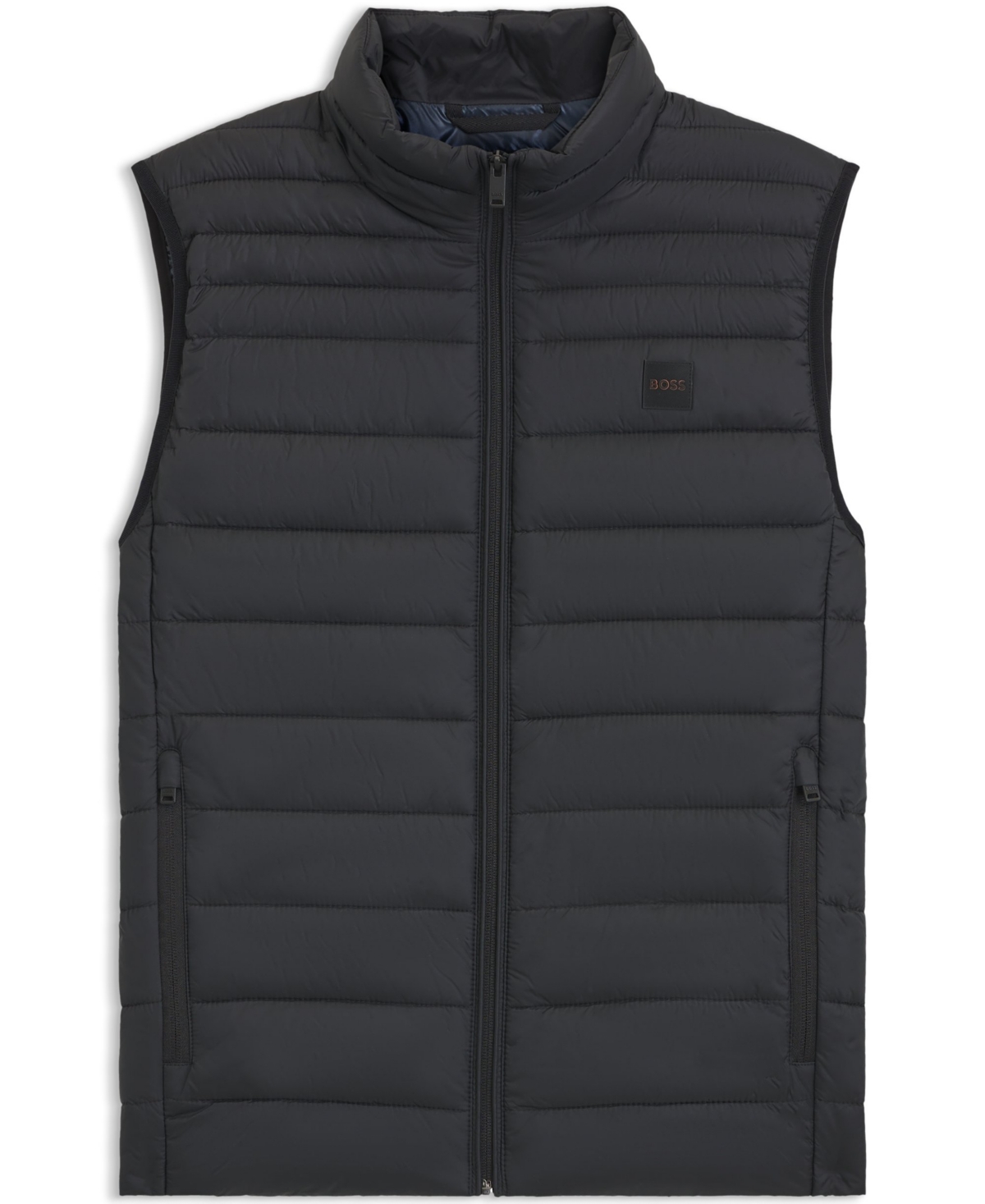 Hugo Boss Boss By  Men's Packable Slim-fit Gilet Jacket In Black