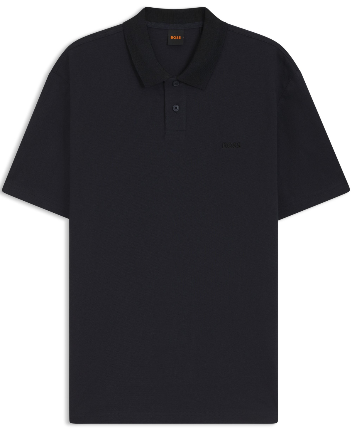 Hugo Boss Boss By  Men's Cotton Pique Relaxed-fit Polo Shirt In Black
