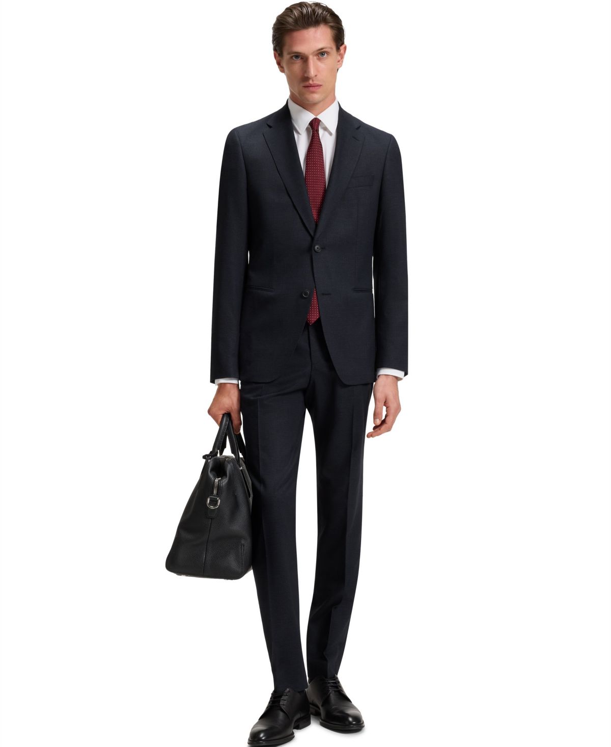 Мужской костюм Hugo Boss из натуральной шерсти из 2 частей