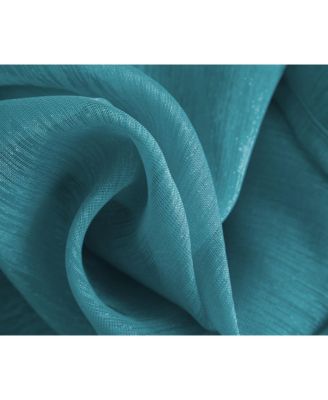 Lauren Semi Sheer Light Filtering Transparent Pocket Top & Back Tab Lightweight Window Curtains Drapery Panels Bedroom & Living Room, 2 Panels