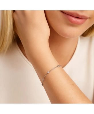 Cosmic Halo Bezel Classic Cubic Zirconia Bracelet