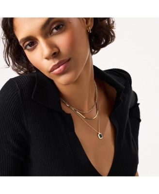  Layered Necklace Set - Temple Green