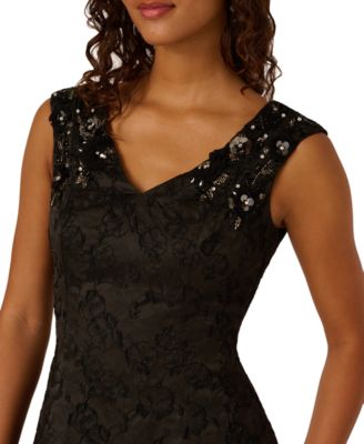 Women's Bead Jacquard Midi Dress