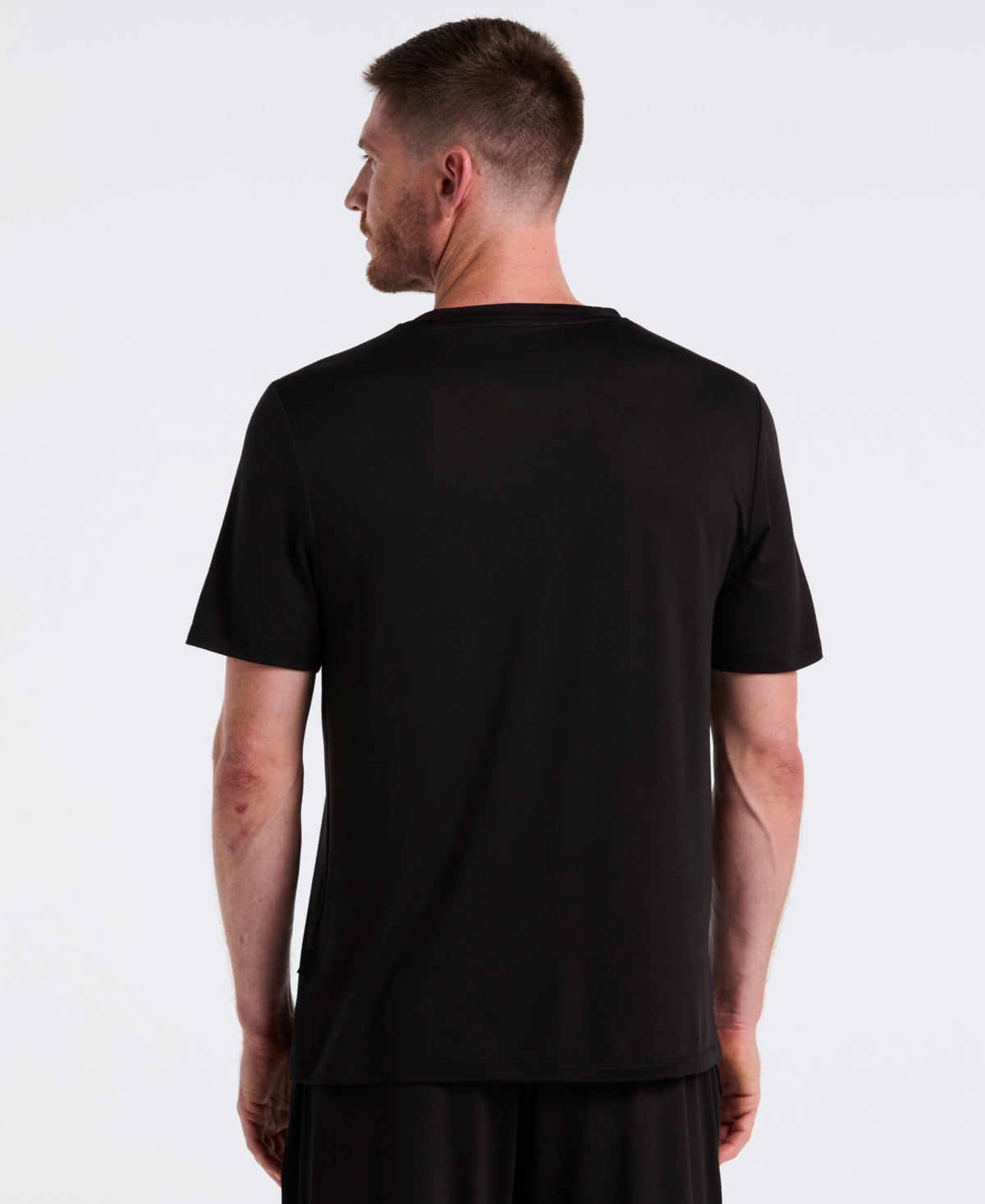 Perry Ellis Portfolio Men's Crewneck Pajama T-shirt In Black