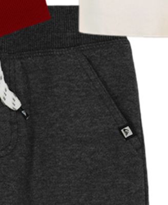 Toddler & Little Boys' 2T-7 T-Shirt, Hooded Zip-Up Sweatshirt and Joggers, 3-Piece Set