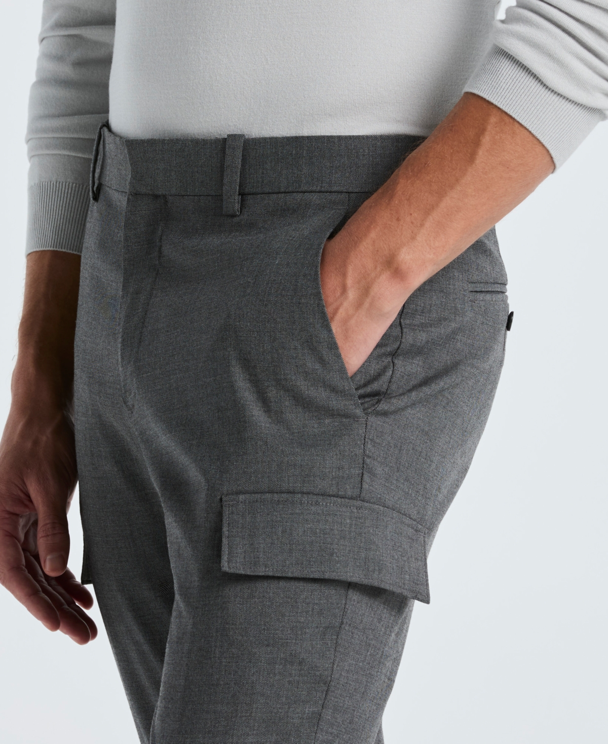 Perry Ellis Men's Standard Tapered Dress Cargo Pants In Animal Print