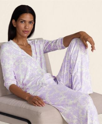 Women's Pointelle Long Sleeve Sleep Cardigan