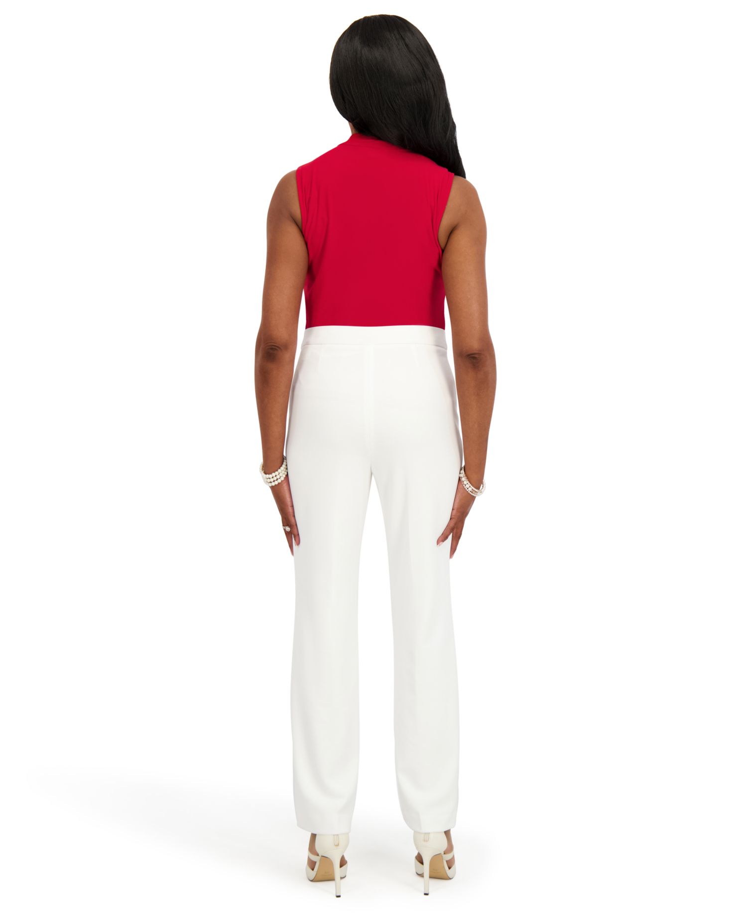 Women's Sleeveless Tie-Neck Top