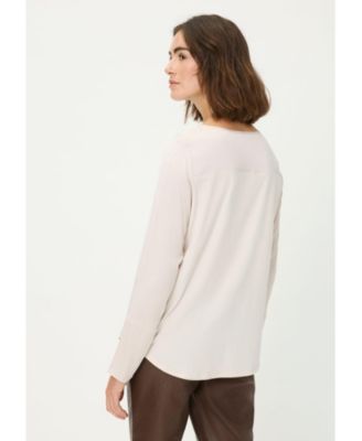 Women's Mixed Media Blouse