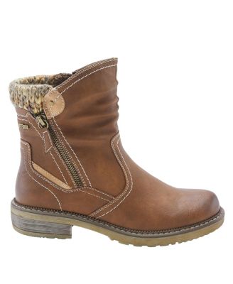 Wibea Slouch Shaft Water-Resistant Booties with Sweater Cuff & Shock-Absorbing Sole
