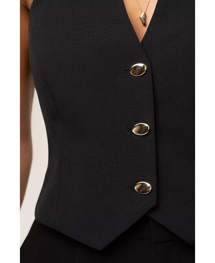 Women's Luxe Halter Vest - thumbnail 5