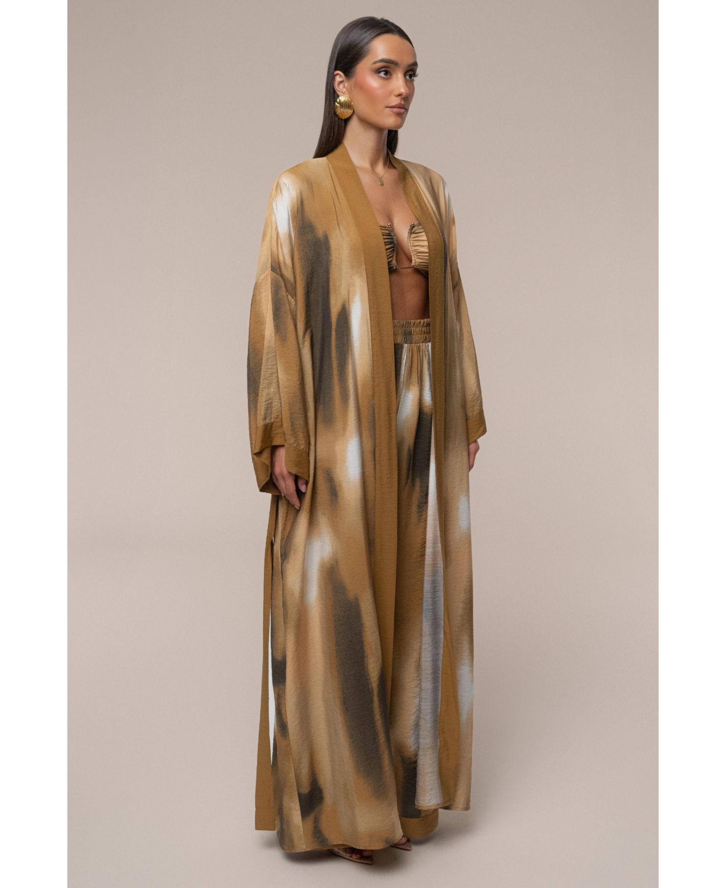 Женские куртки JLUXLABEL Desert Oasis Duster, цвет: Коричневый — фото 6