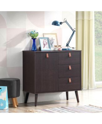 3-drawer Sideboard Storage Display Cabinet