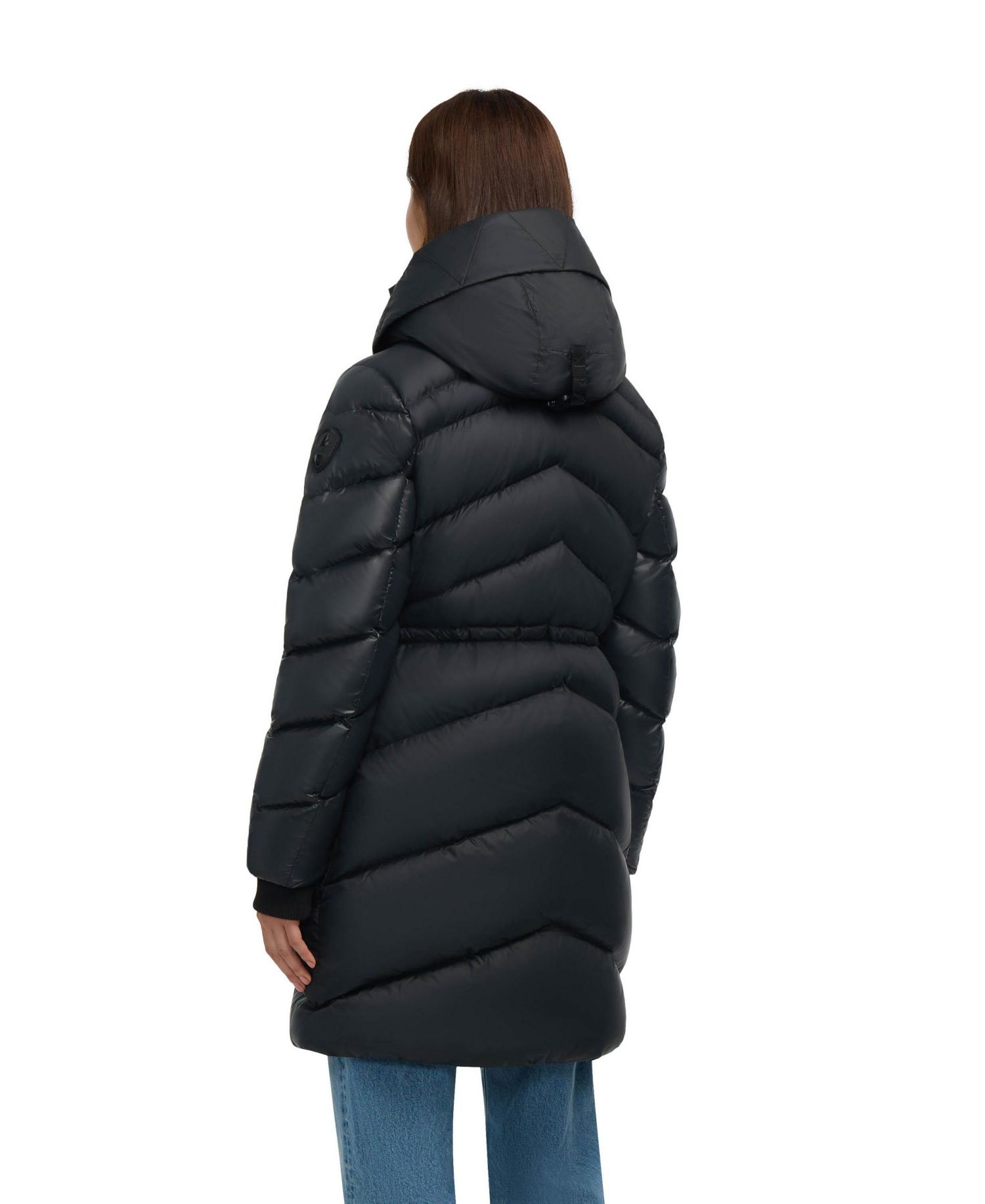 Women's Saturn Mid-Length Quilted Puffer with Removable Hood