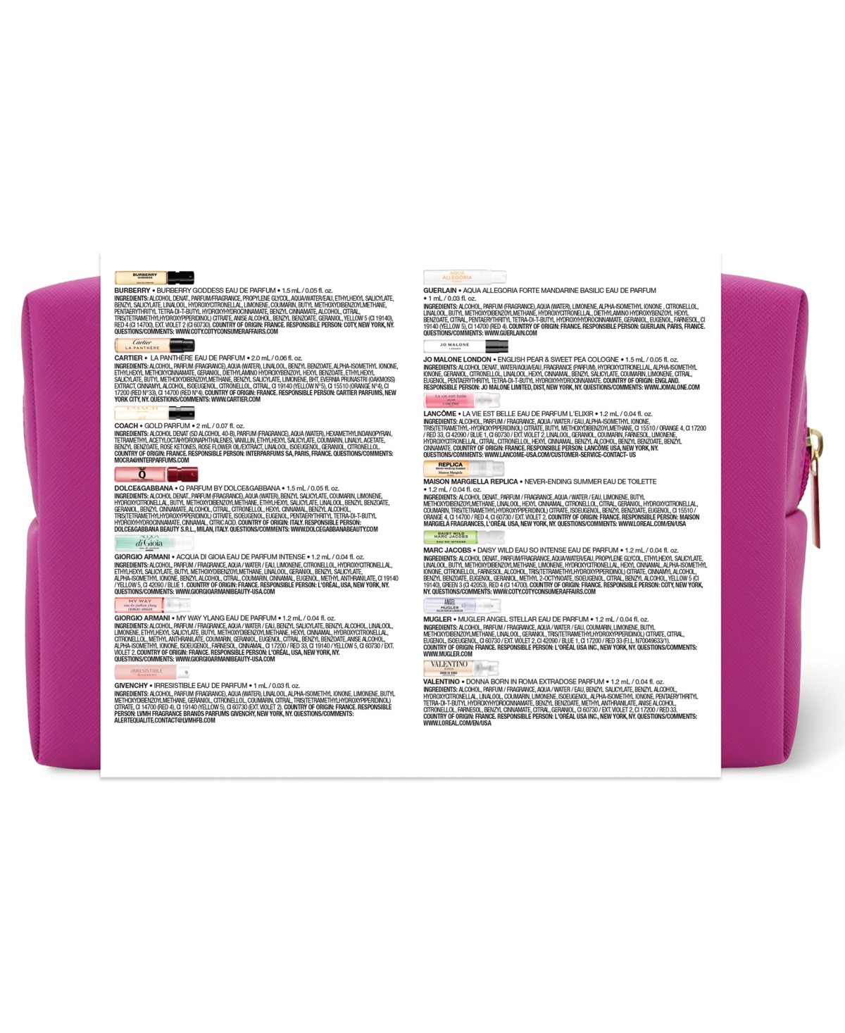 Created For Macy's Macy's 18-pc. Favorite Scents Sampler Set For Her Eau De Parfum Fragrance Kit In Transparent